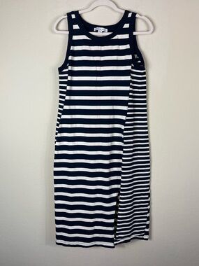 Loyal Hana Striped Midi Dress Nursing Maternity Friendly Size Medium